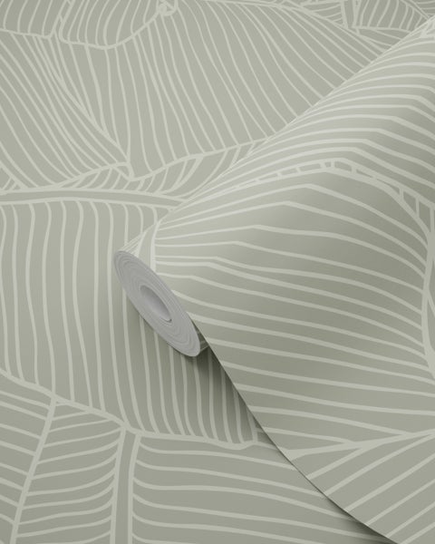 Tapetenrolle mit Blattmuster