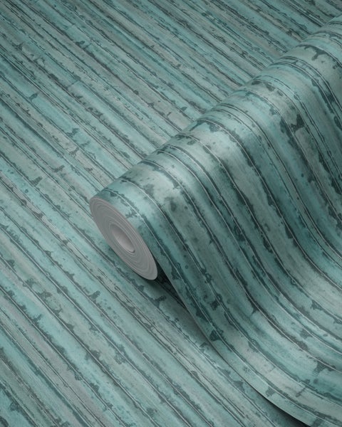 Origin Wallcoverings Tapete Bambusmuster Meeresgrün - 53 cm x 10.05 m - 347402