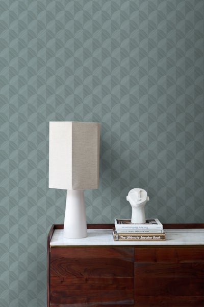 Origin Wallcoverings Tapete 3D Muster Graublau - 50 x 900 cm - 347990