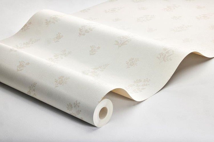 Borastapeter Tapete Blumen Hellbeige - 53 cm x 10.05 m - 660272