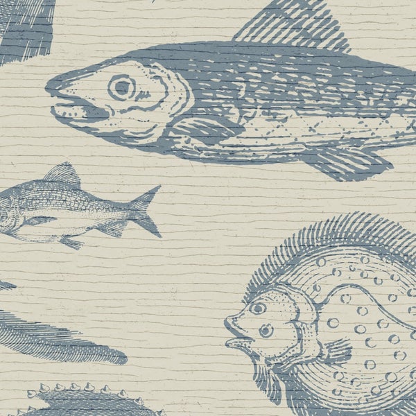 Tapete mit Fischmuster