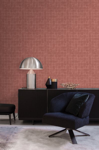 Origin Wallcoverings Tapete Fliesenmuster Terrakotta - 50 x 900 cm - 348047