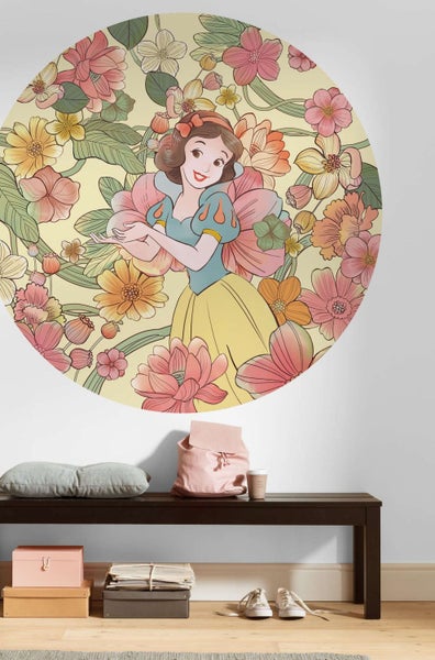 Disney selbstklebende runde Tapete Schneewittchen Multicolor - Ø 125 cm - 611720