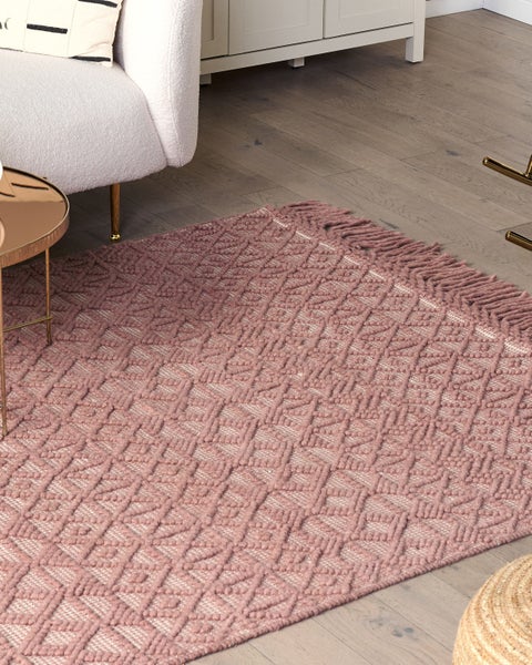 Teppich ALUCRA Rosa 160 x 230 cm Wolle