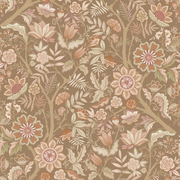 Floral gemusterte Tapete für die Wandgestaltung