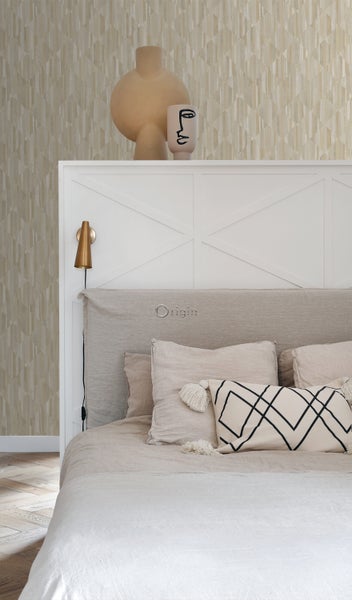 Origin Wallcoverings Tapete 3D Holzoptik Sandbeige - 50 x 900 cm - 347865