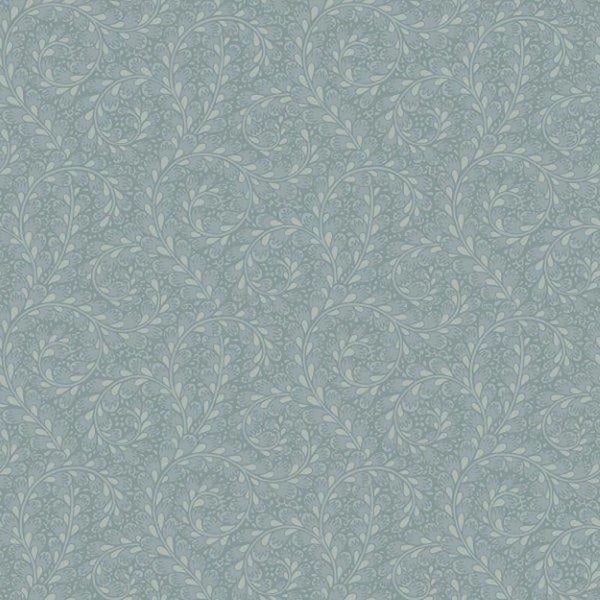 Borastapeter Tapete Blätter Graublau - 53 cm x 10.05 m - 660952