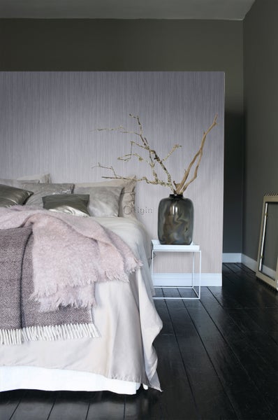 Origin Wallcoverings Tapete feine Streifen Grau - 53 cm x 10.05 m - 346621