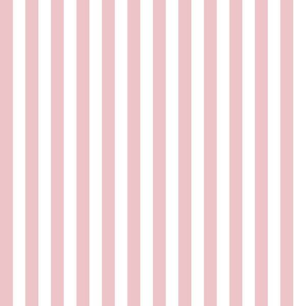 ESTAhome Tapete Streifen Rosa und Weiß - 50 x 900 cm - 130951