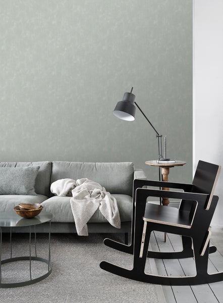 ESTAhome Tapete Kreidefarbe-Look Grau - 53 cm x 10.05 m - 128004