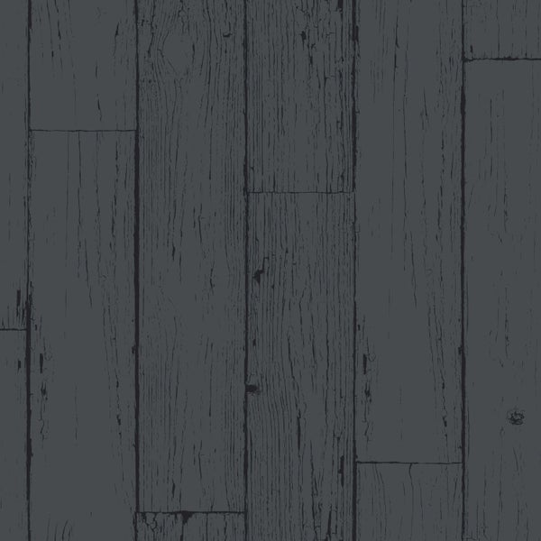 Origin Wallcoverings Tapete Holz-optik Antrazitgrau - 53 cm x 10.05 m - 347537