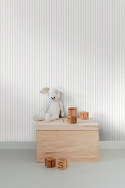 Sanders und Sanders Tapete Streifen Beige und Weiß - 53 cm x 10 m - 640476