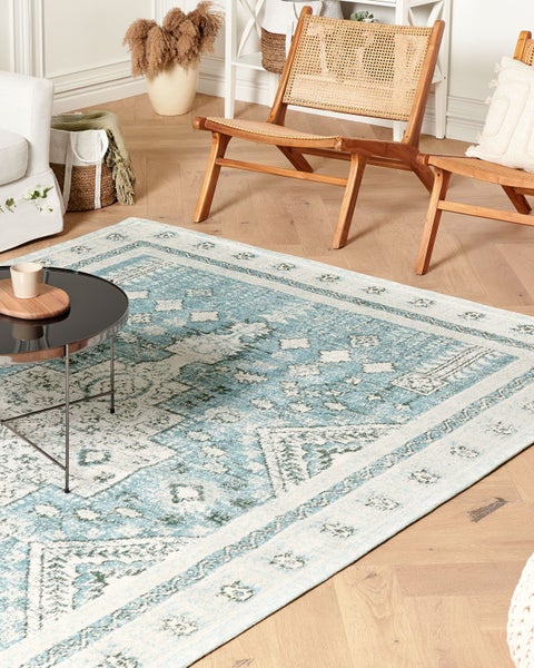 Teppich FULLA Mintgrün 200 x 300 cm Baumwolle