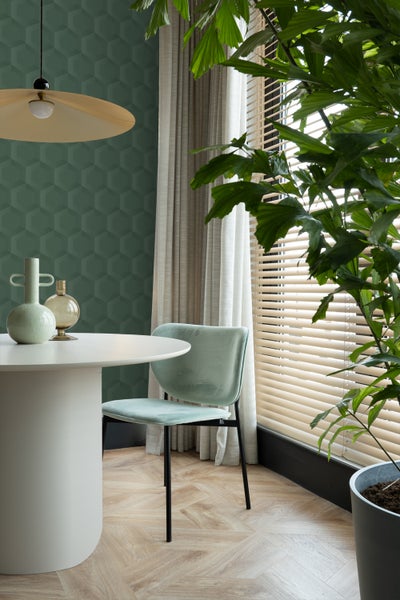 Origin Wallcoverings Tapete 3D Wabenmuster Dunkelgrün - 53 cm x 10.05 m - 348021