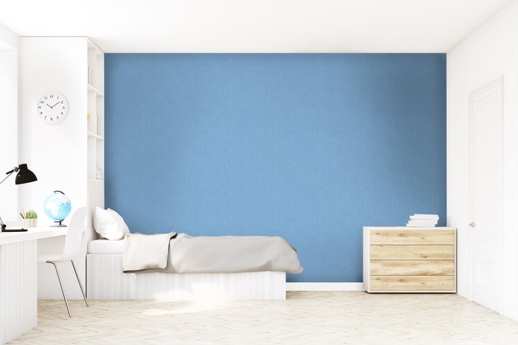 Walls4You Tapete Jeans-Optik Vintage Blau - 53 cm x 10,05 m - 935335