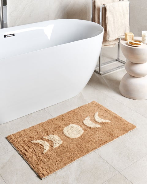 Badematte ESME Hellbraun 50 x 80 cm Baumwolle