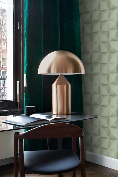 Origin Wallcoverings Tapete 3D Muster Hell Graugrün - 50 x 900 cm - 347960