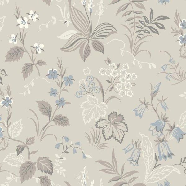 Borastapeter Tapete Blumen Beige - 53 cm x 10.05 m - 660915