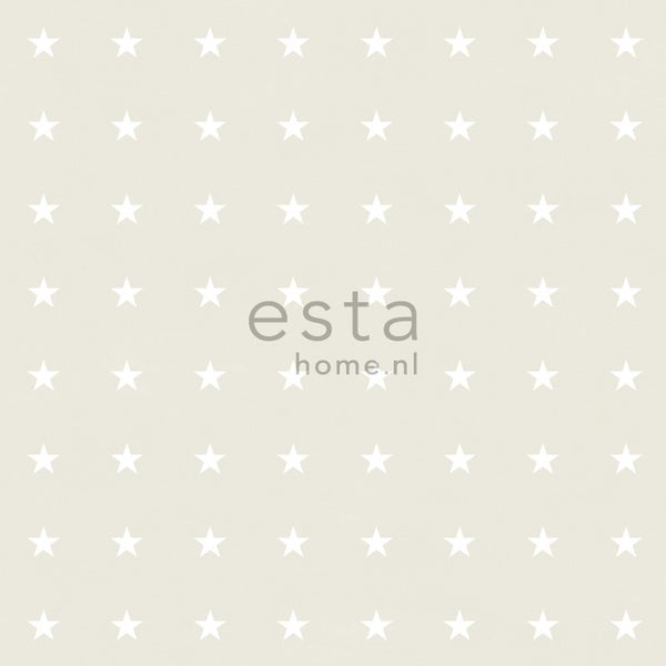 ESTAhome Tapete Sterne Beige - 53 cm x 10.05 m - 136460