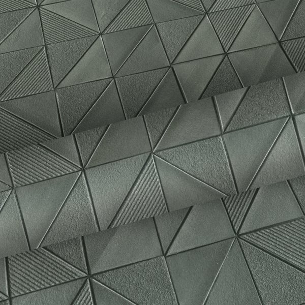 ESTAhome Tapete 3D-Muster Graugrün - 50 x 900 cm - 139328