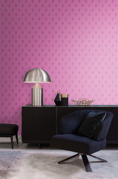 Origin Wallcoverings Tapete kapitoniertes Mustes Rosa - 53 cm x 10.05 m - 326345