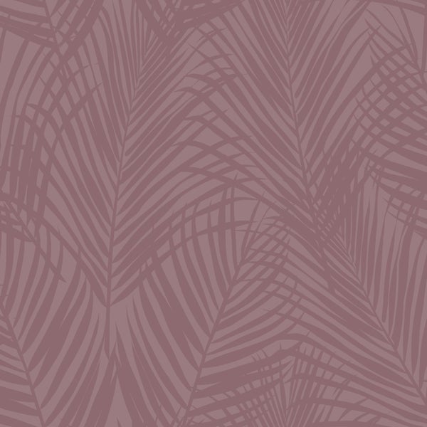 ESTAhome Tapete Palmblätter mauve-violett - 50 x 900 cm - 131221