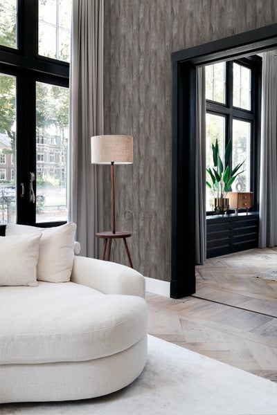 Origin Wallcoverings Tapete Blätter Taupe - 53 cm x 10.05 m - 347367