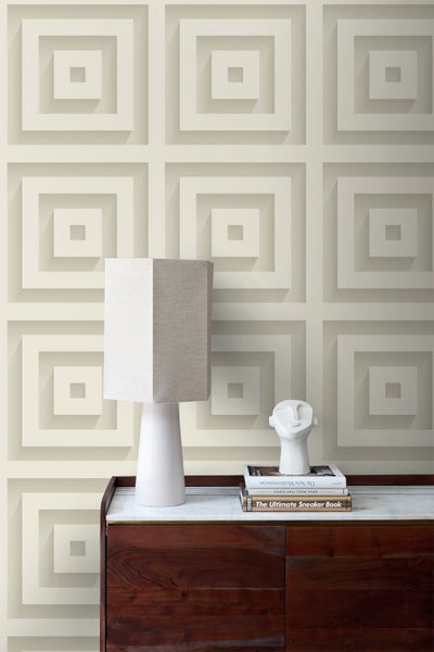 Origin Wallcoverings Tapete 3D-Quadrate Weiß - 50 x 900 cm - 347972