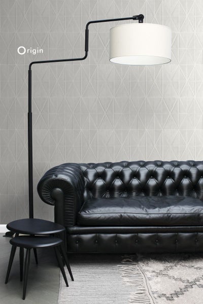 Origin Wallcoverings Tapete grafische Form Grau - 53 cm x 10,05 m - 347233