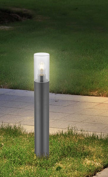 Wegeleuchte Gartenleuchte Ibbara 80 cm dunkelgrau E27 IP44 11040