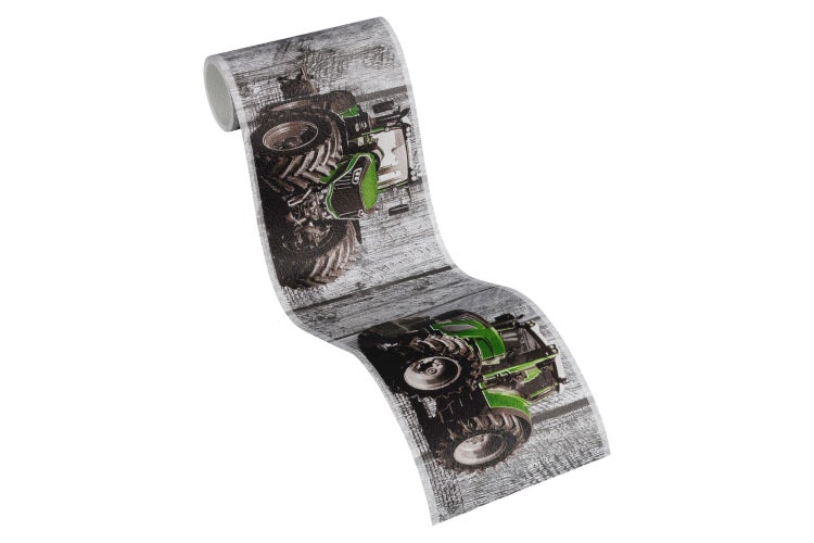 Abstraktes Gemälde in zwei Teilen mit Farbverläufen