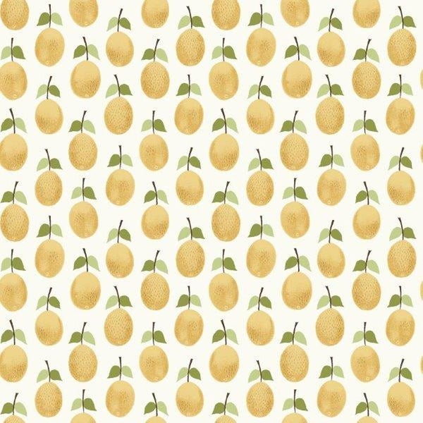 Borastapeter Tapete Obst Gelb - 53 cm x 10.05 m - 660746