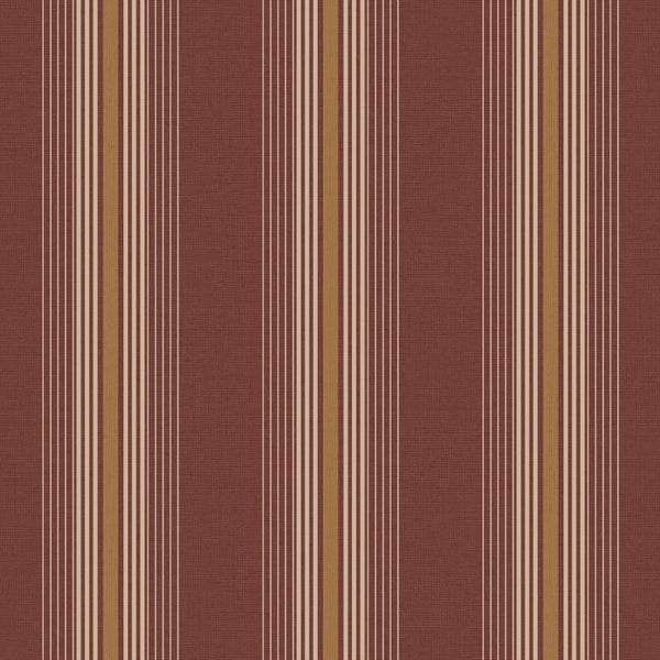 Sanders und Sanders Tapete Streifen Burgunderrot und Beige - 53 cm x 10 m - 640543
