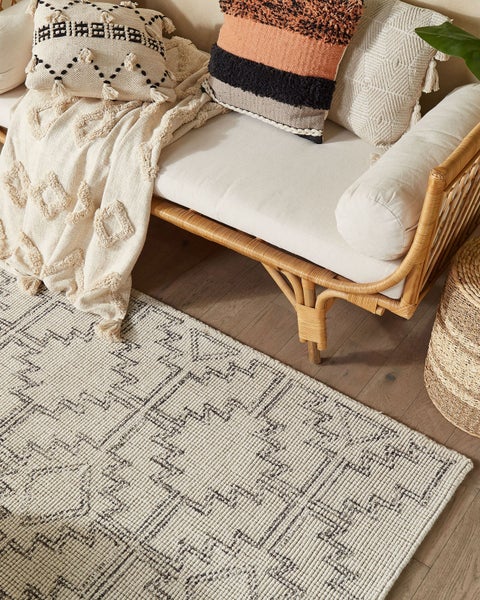 Teppich URLA Beige 140 x 200 cm Wolle