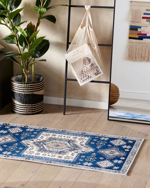 Teppich PARVAKADLI Blau 60 x 200 cm