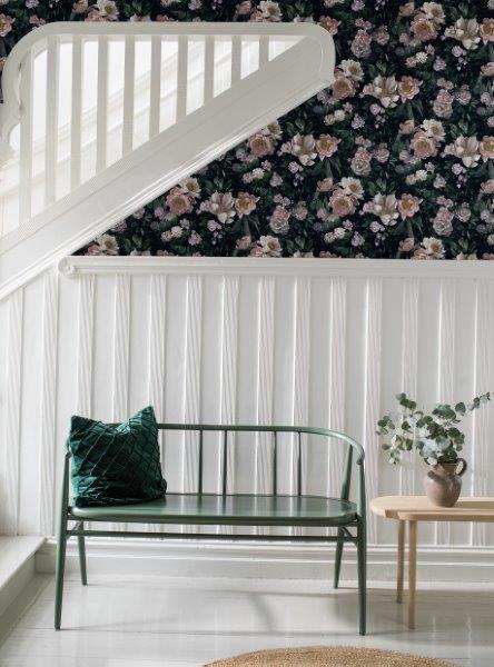 Borastapeter Tapete Blumen Rosa - 53 cm x 10.05 m - 660439