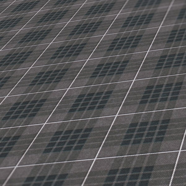 Schlafzimmer mit Bett, Nachttisch und Lampe