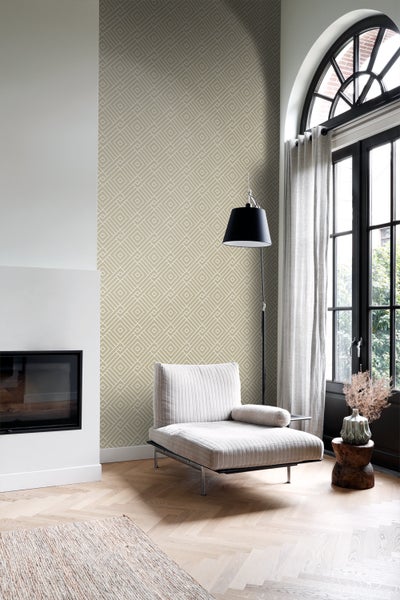 Origin Wallcoverings Tapete 3D grafisches Motiv Beige - 50 x 900 cm - 347978