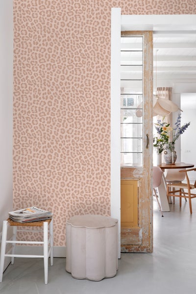 ESTAhome Tapete Leopardenmuster Puderrosa - 53 cm x 10.05 m - 139964