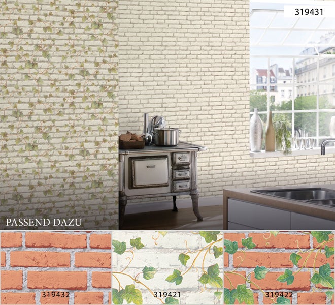 Tapete mit Ziegelmuster