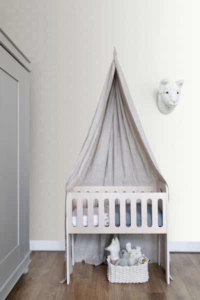 Origin Wallcoverings Tapete kleine Schleifen Silber - 53 cm x 10.05 m - 346845