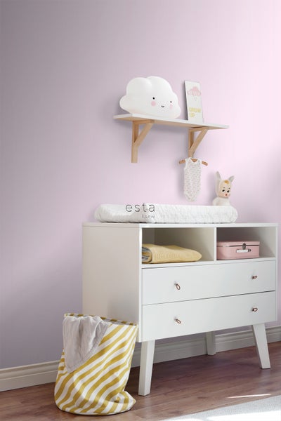 ESTAhome Tapete feine Streifen Hellrosa - 53 cm x 10.05 m - 115708