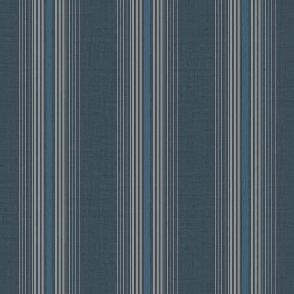 Sanders und Sanders Tapete Streifen Graublau - 53 cm x 10 m - 640544