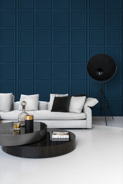 Origin Wallcoverings Tapete Holzwandverkleidung Dunkelblau - 53 cm x 10.05 m - 347812