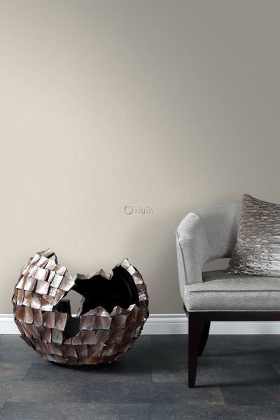 Origin Wallcoverings Tapete Leinen-Optik Vanille-Beige - 53 cm x 10.05 m - 347006