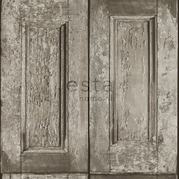 ESTAhome Tapete Paneeltüren Taupe - 53 cm x 10.05 m - 138210
