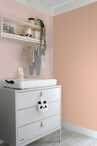 ESTAhome Tapete Streifenmuster Orange - 50 x 900 cm - 131640