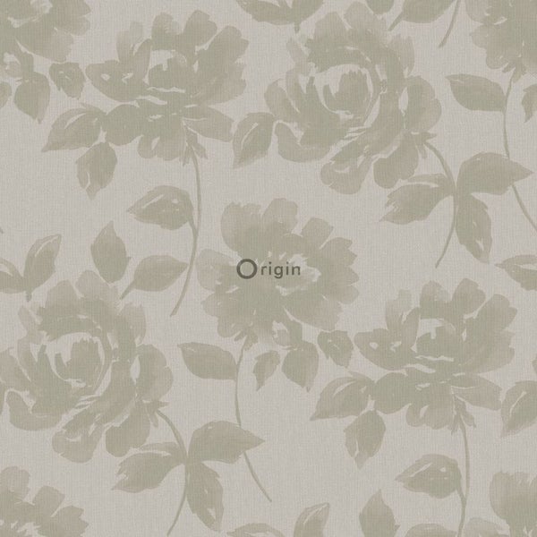 Origin Wallcoverings Tapete Rosen Hellbraun - 53 cm x 10.05 m - 347027