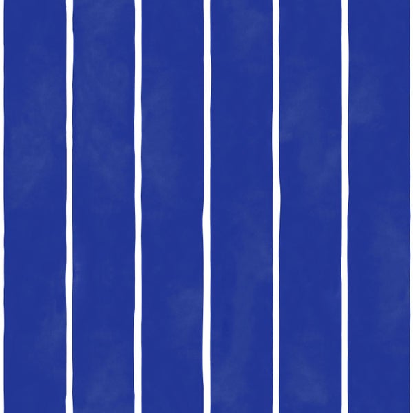 ESTAhome Tapete Streifenmuster Blau und Weiß - 50 x 900 cm - 131312