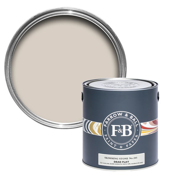 Farbeimer von Farrow and Ball, Farbton Skimming Stone No. 241, Dead Flat